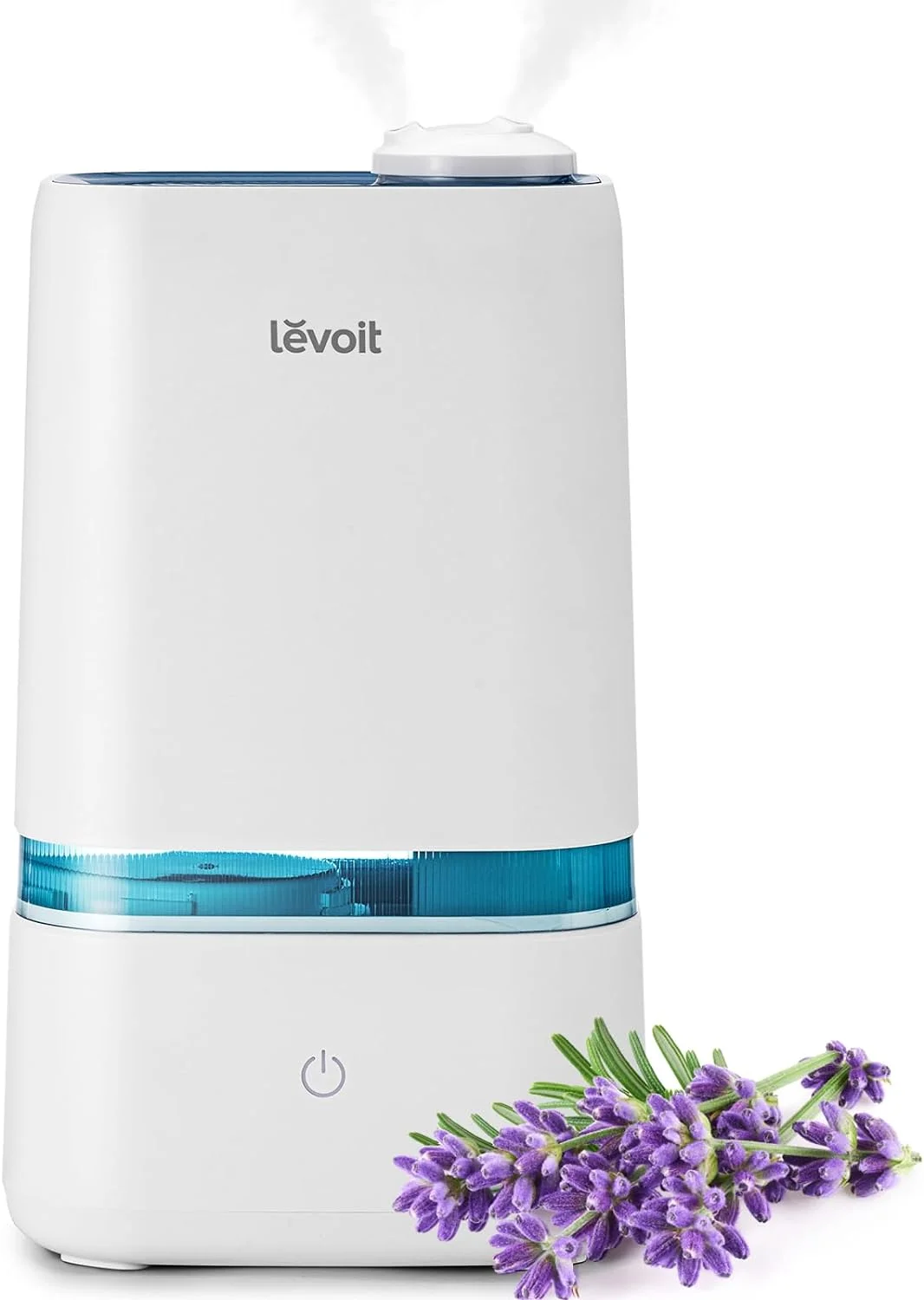 LEVOIT 4L Humidifiers for Bedroom Large Room Essential Oil Diffuser, Quiet Cool Mist for Home, Baby and Plants, Last up to 40Hours, Dual 360° Rotation Nozzles, Handle Design, Auto Shut Off, Blue