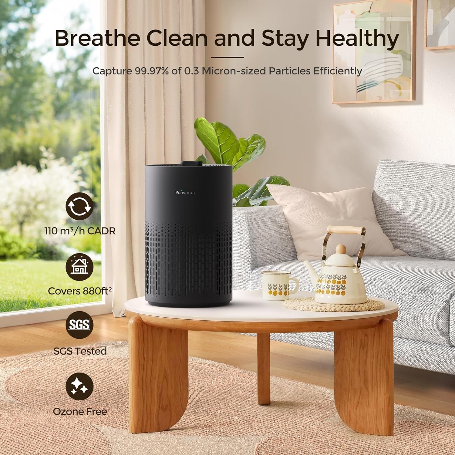 Air Purifiers for Bedroom, H13 True HEPA Filter for A11ergies, Pollen, Smoke, Dusts, Pets Dander, Odor, Hair, Ozone Free, 20db Quiet for Home, Room, Kitchen, SGS Certificaion - AC400 Black Air Purifiers for Bedroom, H13 True HEPA Filter for A11ergies, Pollen, Smoke, Dusts, Pets Dander, Odor, Hair, Ozone Free, 20db Quiet for Home, Room, Kitchen, SGS Certificaion - AC400 Black