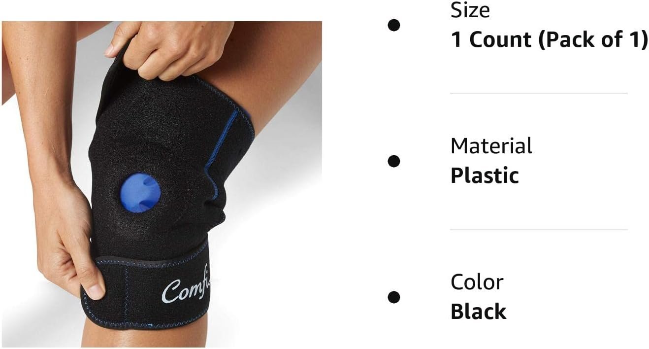 ComfiLife Knee Ice Pack with Wrap – Knee Brace – Reusable Hot  Cold Therapy Gel Pack – Adjustable Compression Support for Injuries, Knee Pain, Knee Surgery, Arthritis, Meniscus and More